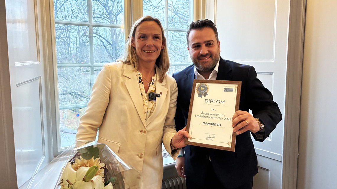 Överlämning av utmärkelse Småföretagarindex 2025 